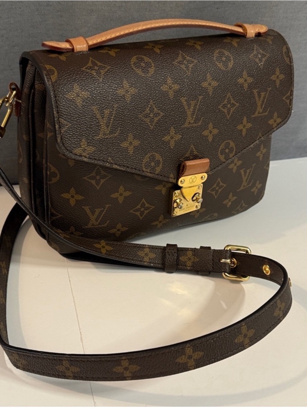 Louis Vuitton Monogram Canvas Crossbody with Vachetta Trim